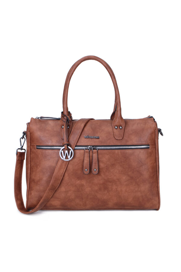 Wimona Fabiana-Two School/Laptoptas Cognac