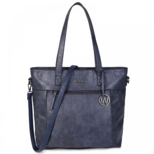 Alternative view of Wimona Evelina Schoudertas donkerblauw