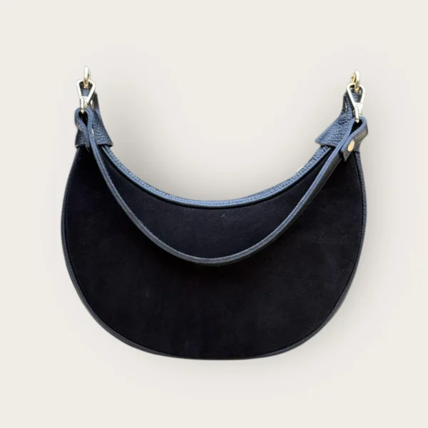 Linn Bag Black Suede Leer